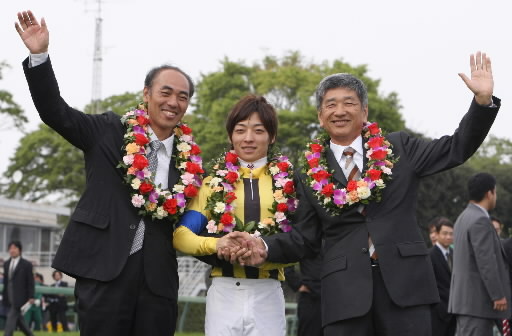 森調教師、川田、吉田照哉氏