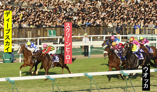 ディープスカイ、スクリーンヒーロ、ウオッカ