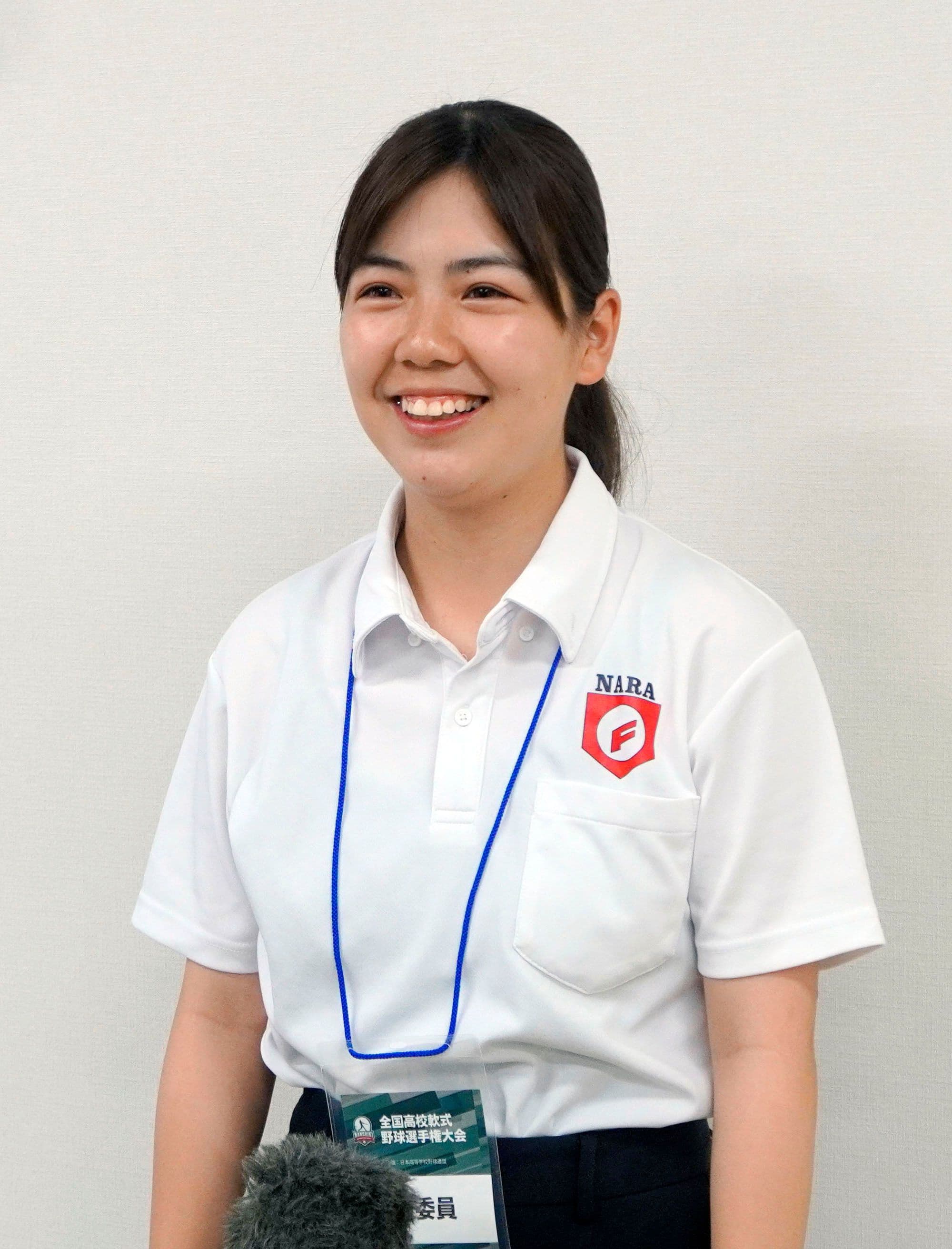 軟式野球でも初の女性審判　東大阪大・吉岡心都葉さん　「とても楽しかった」